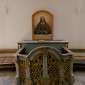 Die spätmittelalterliche Chorschranke, früher der evangelische Altar der Martinskirche